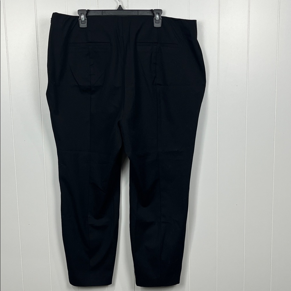 a new day Womens Pant 20 Black Stretch Waist Straight Leg Pockets Side Zip NWT - Picture 5 of 10